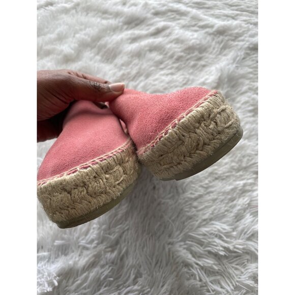 MANEBI Women's Suede Pink Espadrilles Size 41 - Picture 5 of 9